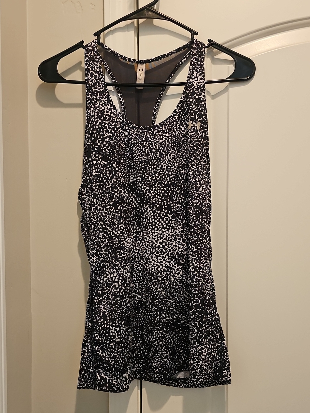 Under Armour Black and White Speckle Performance Tank